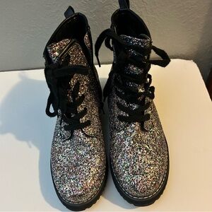 Madden Girl Multicolor Glitter Ankle Boots